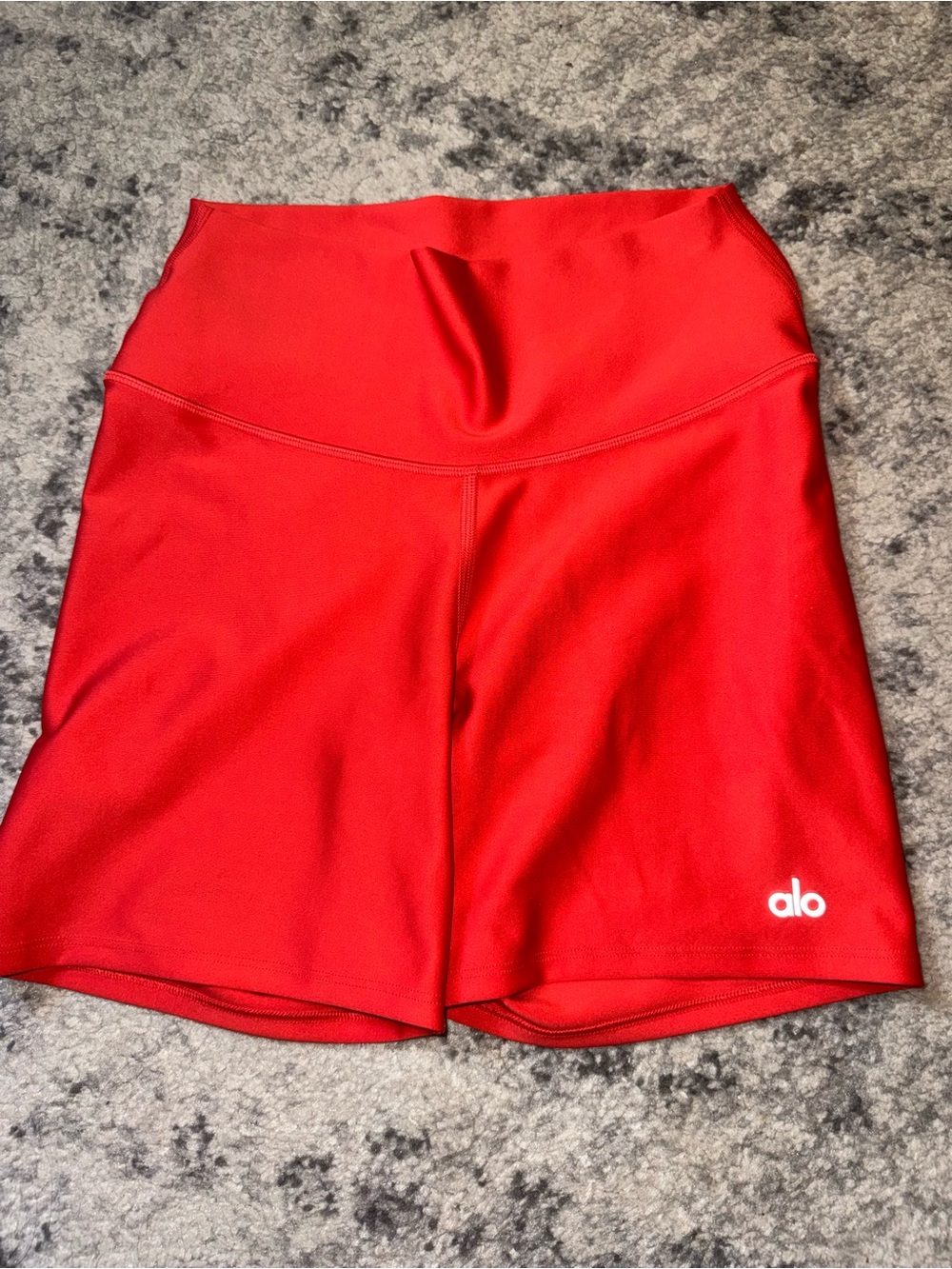 ALO Yoga High-Rise Red Women’s Bike Shorts